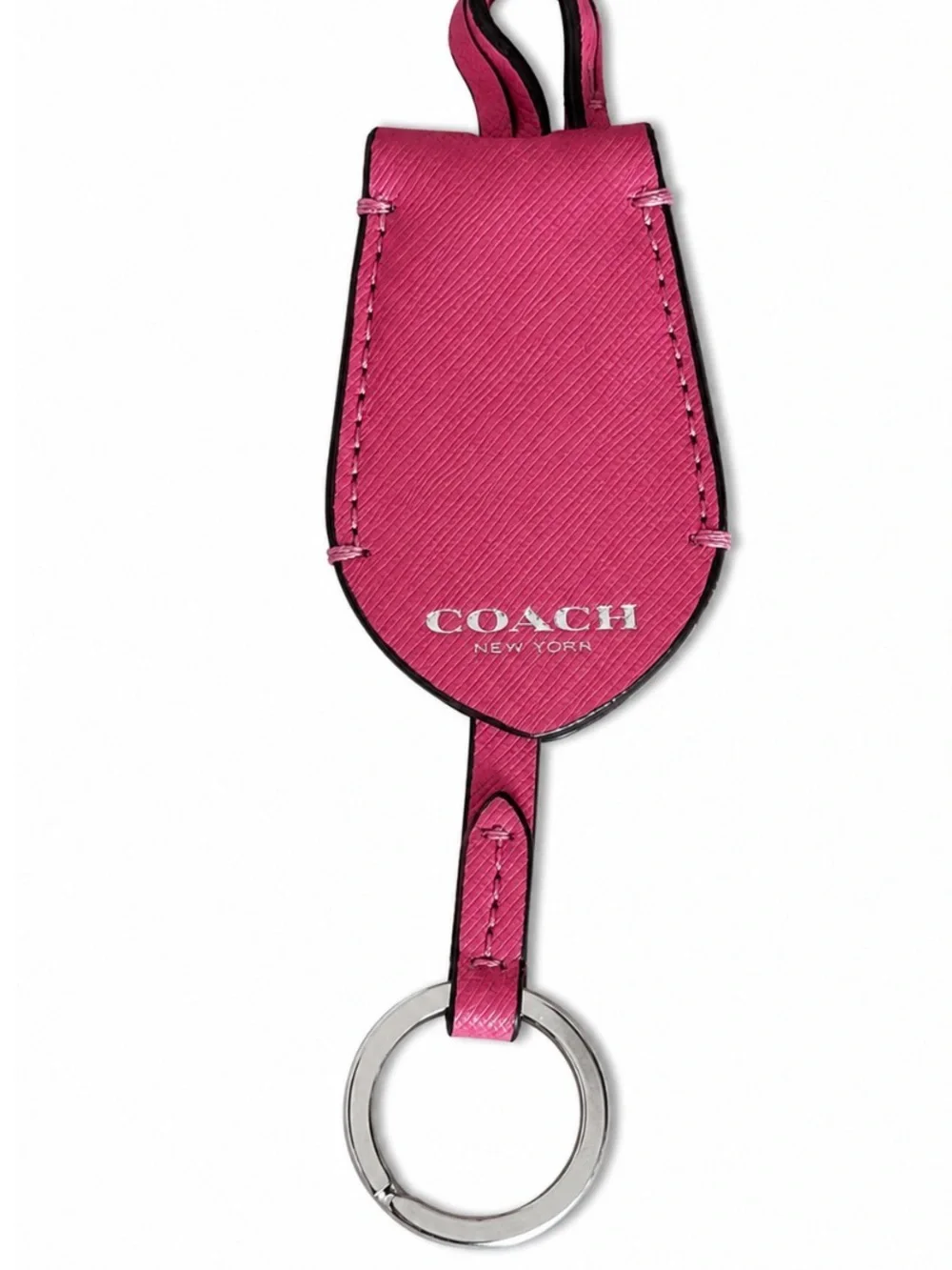 COACH 💕 Pink Leather Key & Card Holder Keyring